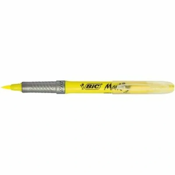 Caja de Marcadores Fluorescentes Bic Brite Liner Grip/ 12 unidades/ Amarillos - Imagen 3
