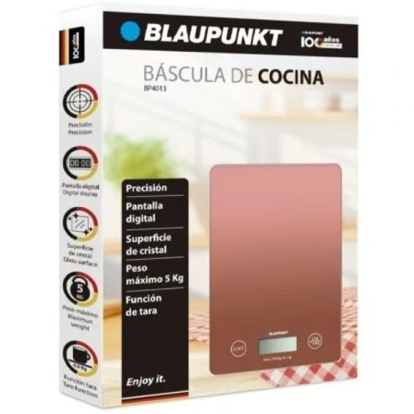 Báscula de Cocina Electrónica Blaupunkt BP4013/ hasta 5kg/ Naranja Claro - Imagen 2