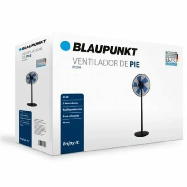 Ventilador de Pie Blaupunkt BP2009/ 45W/ 5 Aspas 40cm/ 3 velocidades - Imagen 3
