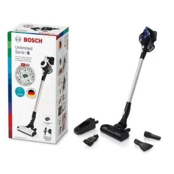 Aspirador Escoba con batería Bosch Serie 6 Unlimited Azul/ 18V/ Autonomía 30 Min - Imagen 2