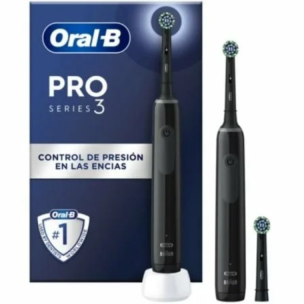 Cepillo Dental Braun Oral-B Series Pro 3 3000/ Incluye 4 Recambios/ Negro - Imagen 2