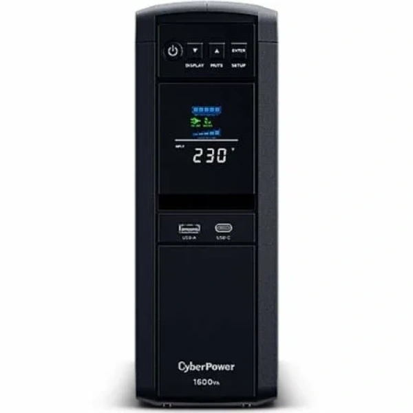 SAI Línea Interactiva Cyberpower CP1600EPFCLCD/ 1600VA-1000W/ 6 Salidas/ Formato Torre - Imagen 2
