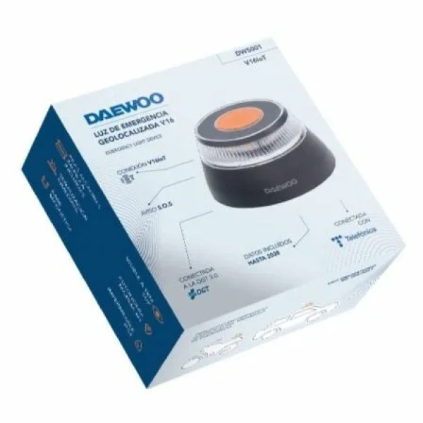 Luz baliza de emergencia para coche Daewoo DW5001 V16/ Homologada/ Base Imantada/ Geolocalizable/ Funciona a Pilas - Imagen 3