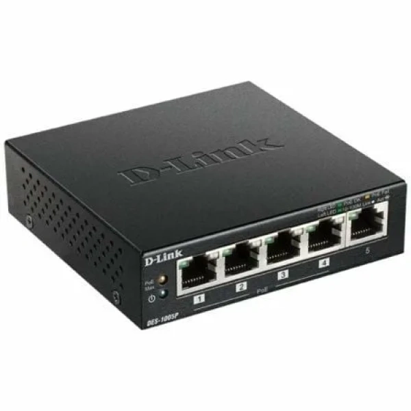 Switch D-Link DES-1005P 5 Puertos/ RJ45 10/100Mbps PoE - Imagen 2