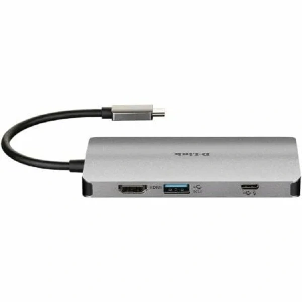 Docking USB Tipo-C D-Link DUB-M810/ 3xUSB/ 1xUSB Tipo-C/ 1xThunderbolt/ 1xHDMI/ 1xRJ45/ 1xLector tarjetas/ Gris - Imagen 3