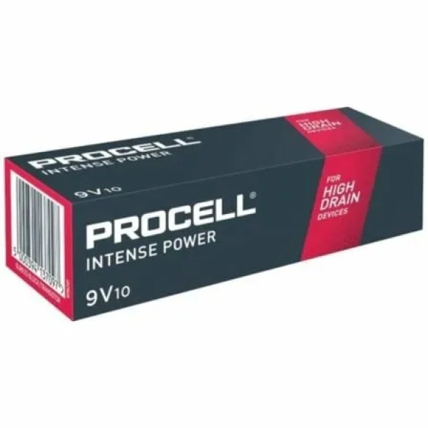 Pack de 10 Pilas Duracell Procell Intense Power DURINTLR61C10/ 9V/ Alcalinas - Imagen 2