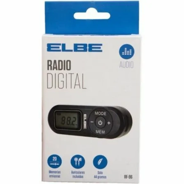 Radio Portátil Elbe RF-96/ Negra/ Incluye Auriculares - Imagen 2