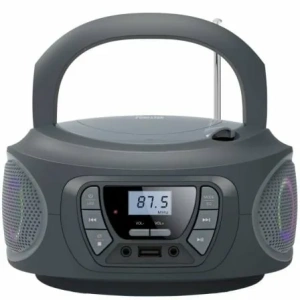 Radio CD Fonestar BOOM-ONE-G/ 13W/ con Cable/ a Pilas/ Gris
