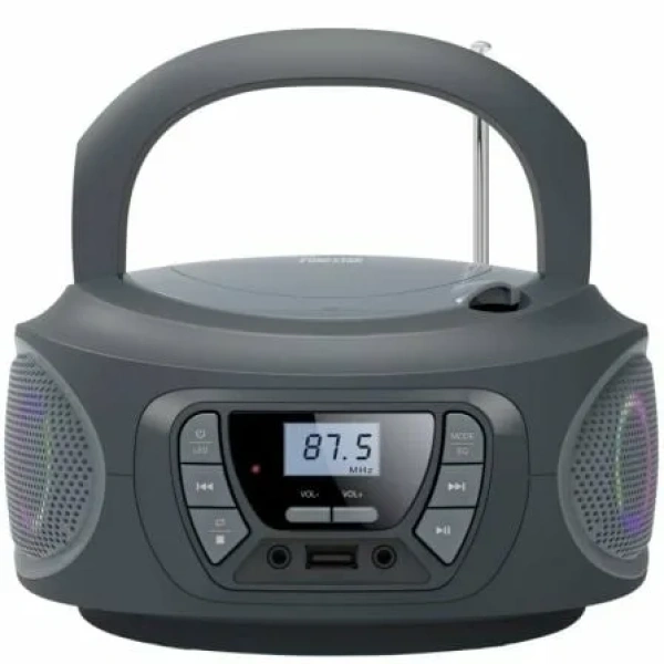 Radio CD Fonestar BOOM-ONE-G/ 13W/ con Cable/ a Pilas/ Gris
