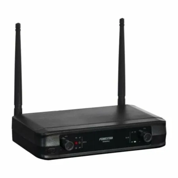 Micrófono Inalámbrico Doble Mano UHF Fonestar SONAIR-2M/ Incluye Receptor - Imagen 2