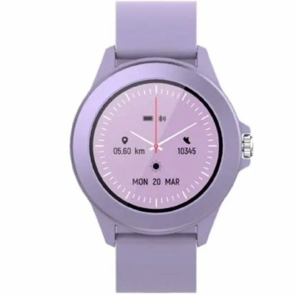 Smartwatch Forever Colorum CW-300/ Notificaciones/ Frecuencia Cardíaca/ Purpura