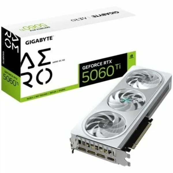 Tarjeta Gráfica Gigabyte GeForce RTX 5060 Ti AERO OC/ 8GB GDDR7