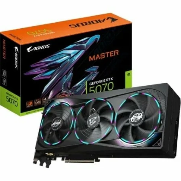 Tarjeta Gráfica Gigabyte AORUS GeForce RTX 5070 Master/ 12GB GDDR7