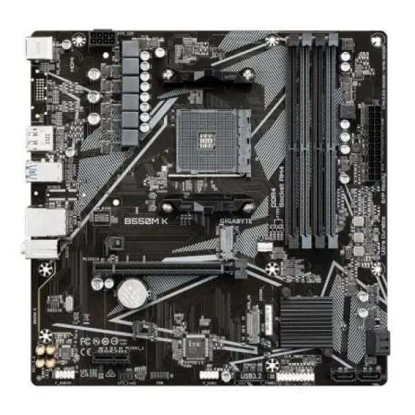 Placa Base Gigabyte B550M K Socket AM4/ Micro ATX - Imagen 2