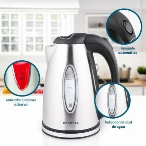 Hervidor de Agua Grunkel HV-16GX/ 2000W/ Capacidad 1.7L - Imagen 3