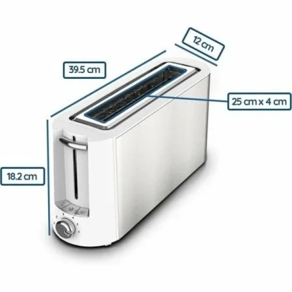 Tostador Grunkel TS-MAXISTEEL/ 1000W/ Blanco - Imagen 2