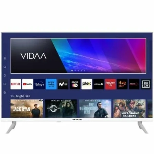 Televisor Grunkel LED-3225VDBLANCO 32"/ HD/ Smart TV/ WiFi/ Blanca