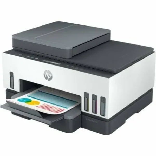 Multifunción Recargable HP Smart Tank 7305/ WiFi/ Dúplex/ ADF/ Blanca - Imagen 2