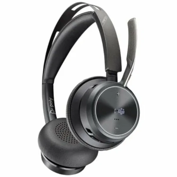 Auriculares Inalámbricos Poly Voyager Focus 2 Microsoft Teams + Adaptador USB-C-A + Soporte de Carga/ con Micrófono/ Bluetooth/ Negros - Imagen 3