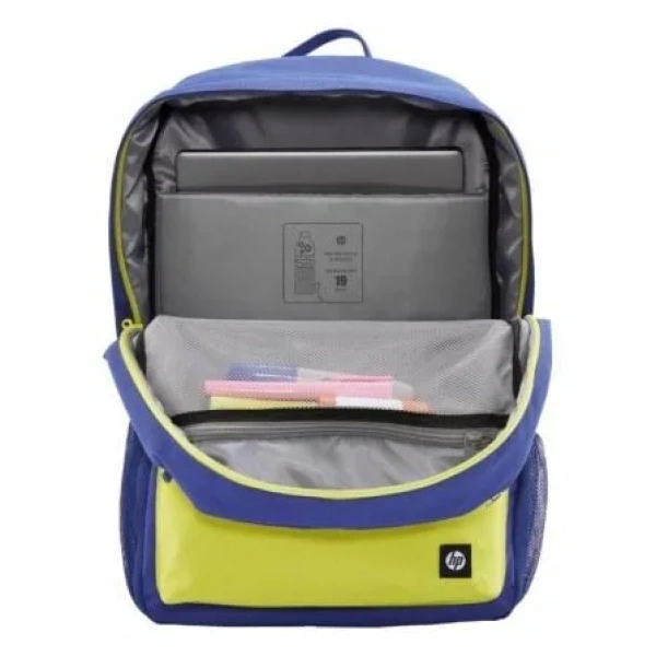 Mochila HP Campus 7J596AA para Portátiles hasta 15.6"/ Azul y Lima - Imagen 2
