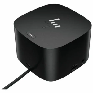 Docking USB Tipo-C HP G4/ 2xUSB/ 2xUSB Tipo-C/ 1xAC/ 1xHDMI/ 1xRJ45/ 2xDisplayPort/ 1xThunderbolt/ 2xUSB PD/ 1xUSB Tipo-C PD/ 2xTarjetas NIC/ Negro