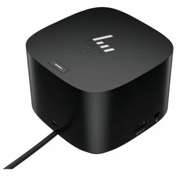 Docking USB Tipo-C HP G4/ 2xUSB/ 2xUSB Tipo-C/ 1xAC/ 1xHDMI/ 1xRJ45/ 2xDisplayPort/ 1xThunderbolt/ 2xUSB PD/ 1xUSB Tipo-C PD/ 2xTarjetas NIC/ Negro