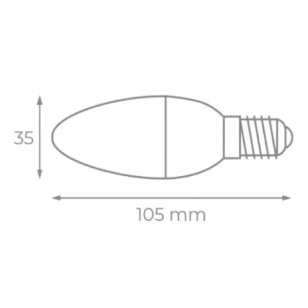 Bombilla Led Iglux XV-0514-F V2/ Casquillo E14/ 5W/ 450 Lúmenes/ 5500K - Imagen 2