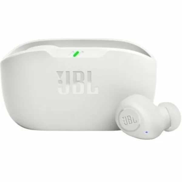 Auriculares Bluetooth JBL Wave Buds con estuche de carga/ Autonomía 8h/ Blancos