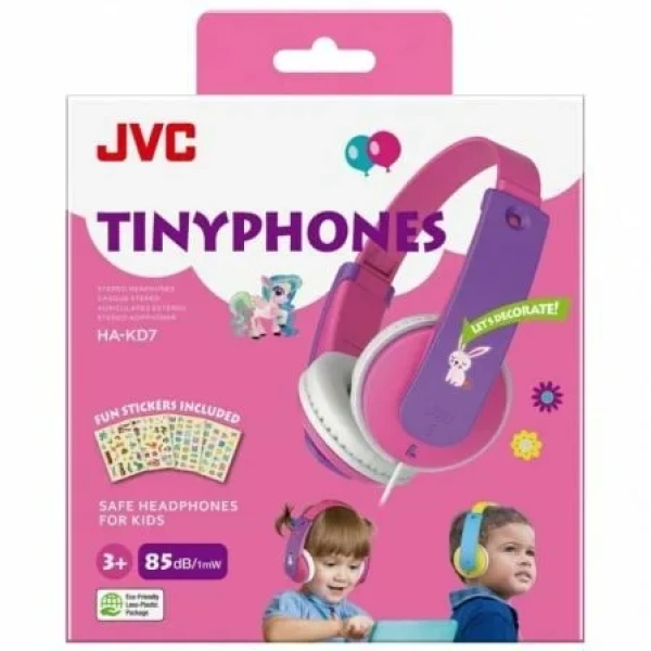Auriculares Infantiles JVC HA-KD7/ Jack 3.5/ Rosas - Imagen 2