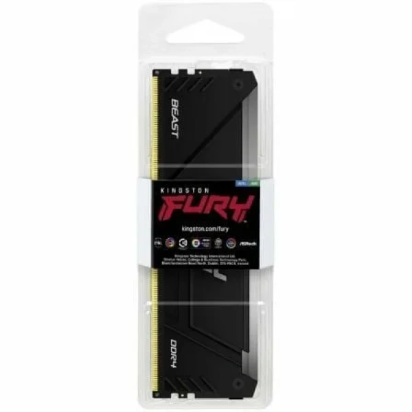 Memoria RAM Kingston FURY Beast RGB 16GB/ DDR4/ 3200MHz/ 1.35V/ CL16/ DIMM - Imagen 3
