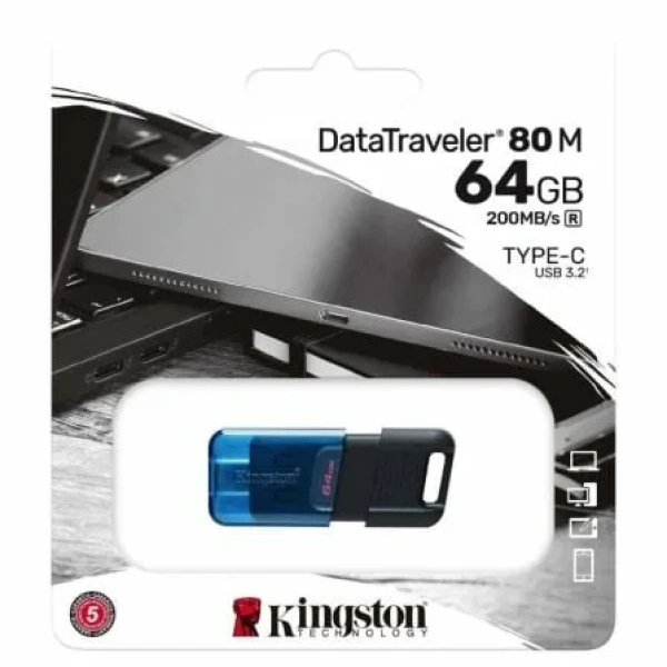 Pendrive 128GB Kingston DataTraveler 80 M USB 3.2 - Imagen 3