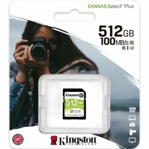 Tarjeta de Memoria Kingston CANVAS Select Plus 512GB SD XC/ Clase 10/ 100MBs - Image 3
