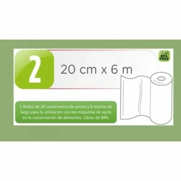 Bolsa para envasar al vacío Laica VT3508/ 20 x 600cm - Imagen 2