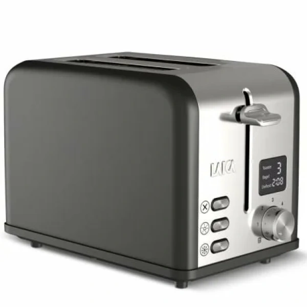 Tostador Laica HI1000L/ 880W/ Negro y Plata - Imagen 2