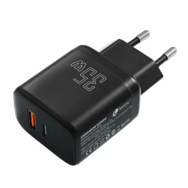 Cargador de Pared Leotec LECSPH35W2/ 1xUSB Tipo-C/ 1xUSB/ 35W - Imagen 2
