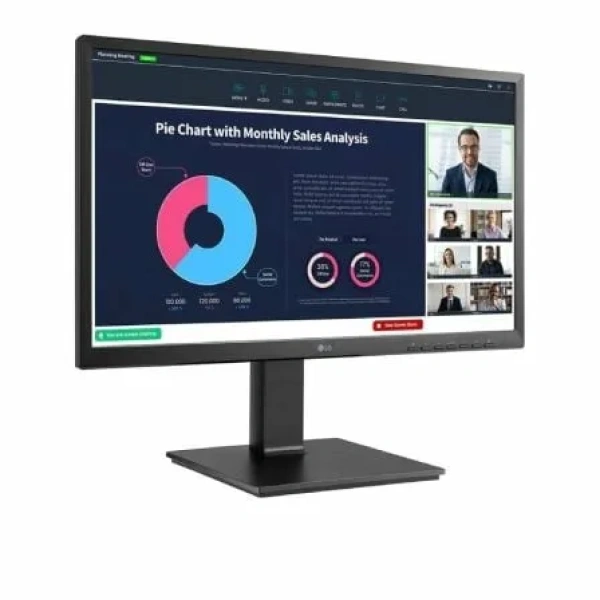 Monitor Profesional LG 24BP75CP-B 23.8"/ Full HD/ Webcam/ Multimedia/ Regulable en altura/ Negro - Imagen 3