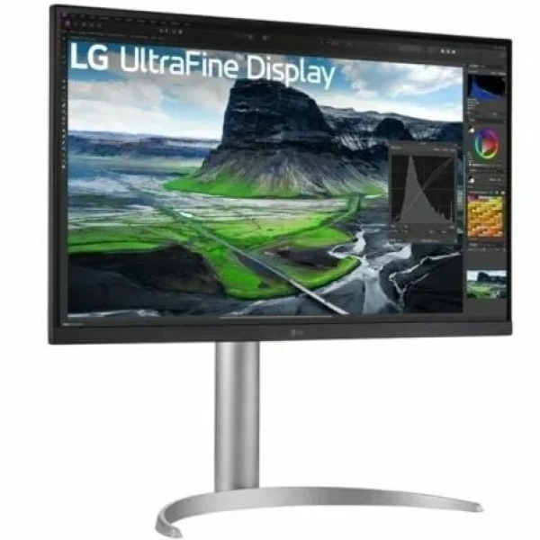 Monitor Profesional LG 27UQ850-W 27"/ 4K/ Multimedia/ Regulable en altura/ Plata - Imagen 3