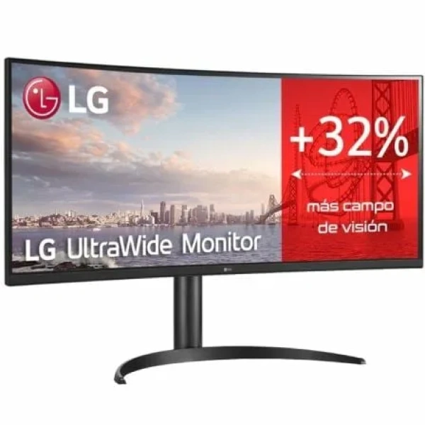Monitor Profesional Ultrapanorámico Curvo LG 34WQ75C-B 34"/ WQHD/ Multimedia/ Regulable en altura/ Negro - Imagen 2