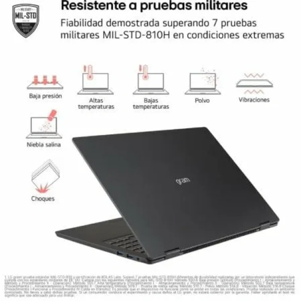 Portátil LG Gram 14ZD90T-G.AX78B Intel Core Ultra 7-255H/ 16GB/ 1TB SSD/ 14"/ Sin Sistema Operativo - Imagen 2