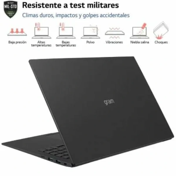 Portátil LG Gram 16Z90R-E AD78B Intel Core i7-1360P/ 32GB/ 1TB SSD/ GeForce RTX 3050/ 16"/ Win11 - Imagen 3