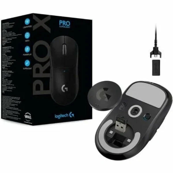 Ratón Gaming Inalámbrico Logitech PRO X Superlight/ Batería recargable/ Hasta 25600 DPI/ Negro - Imagen 2
