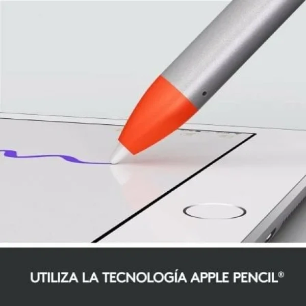 Lápiz Inalámbrico Logitech Crayon para iPad/ Naranja - Imagen 2
