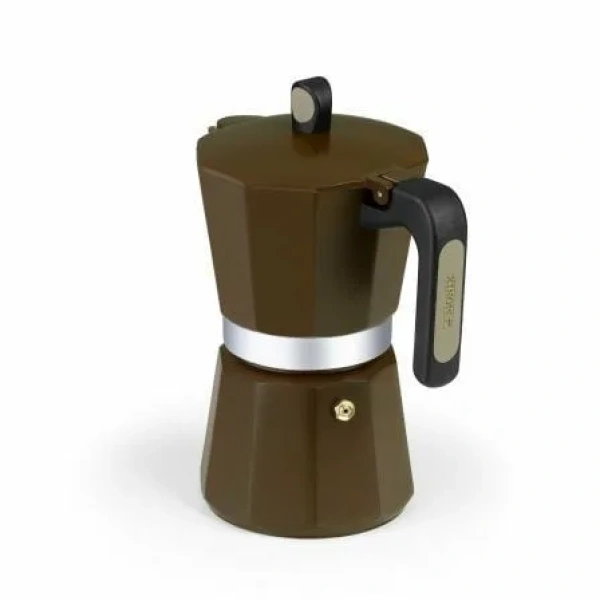 Cafetera Italiana Induction Cream M671012/ 12 Tazas/ Marrón - Imagen 3