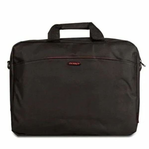 Maletín Monray Enterprise para Portátiles hasta 15.6"/ Negro/ Rojo