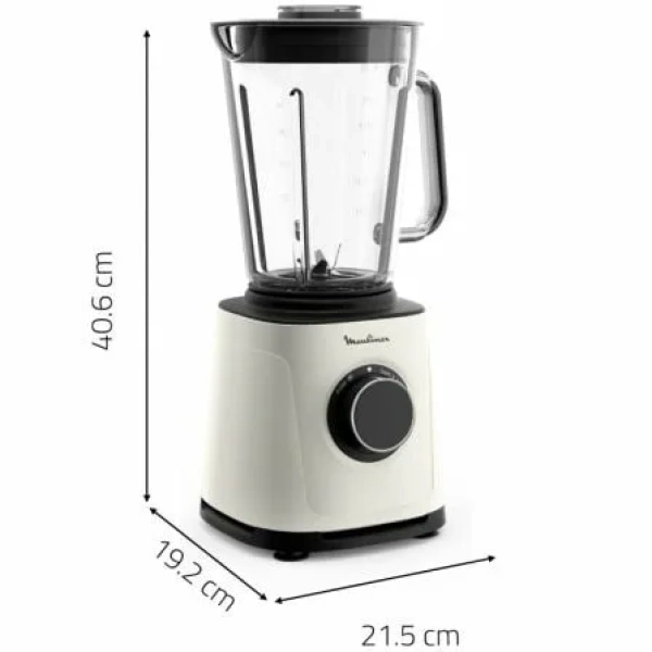 Batidora de vaso Moulinex  PerfectMix Essential LM771AF0/ 1200W/ 14 Velocidades - Imagen 3