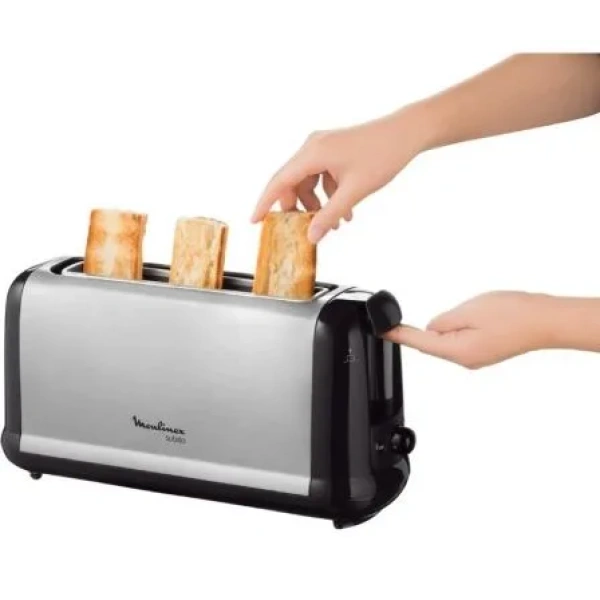 Tostador Moulinex Subito Select LS260800/ 1000W/ Plateado y Negro - Imagen 2