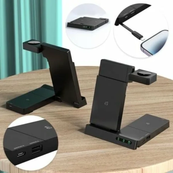Cargador Inalámbrico Muvit MCWIR0011/ 1xUSB Tipo-C/ 1xUSB/ 20W - Imagen 3