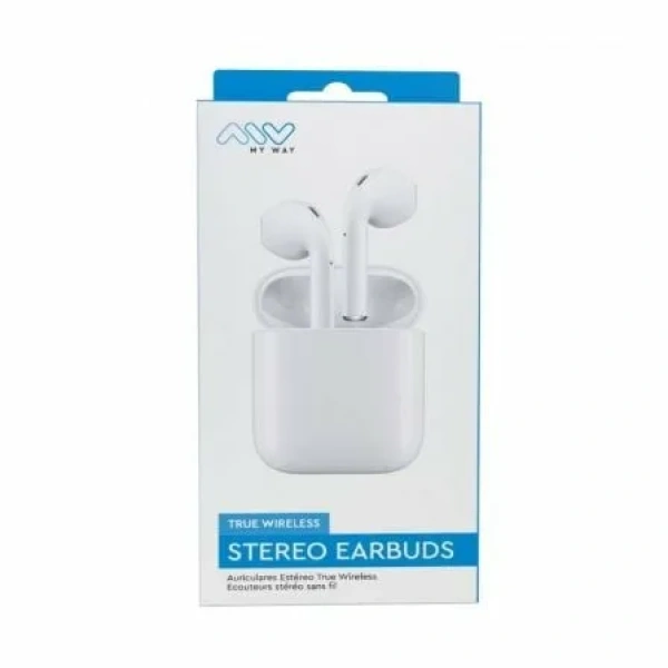 Auriculares Bluetooth Myway Wireless Touch MWHPH0030 con estuche de carga/ Autonomía 3h/ Blancos - Imagen 3