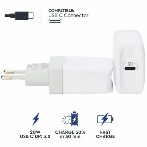 Cargador de Pared Myway MWACC0005/ 1xUSB Tipo-C/ 20W - Imagen 2