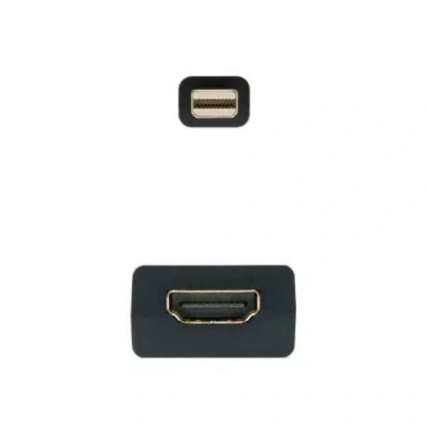Conversor Nanocable 10.16.0102/ Mini DisplayPort Macho - HDMI Hembra/ 15cm/ Negro - Imagen 2